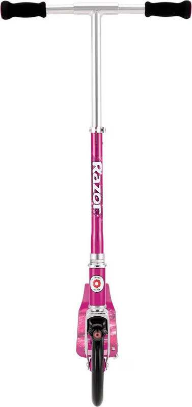 Razor A5 Lux Folding Scooter, Adjustable Height T-Tube, Anodized Aluminum Deck, 200mm Urethane Wheels, Rear Fender Brake, Max Load 100kg