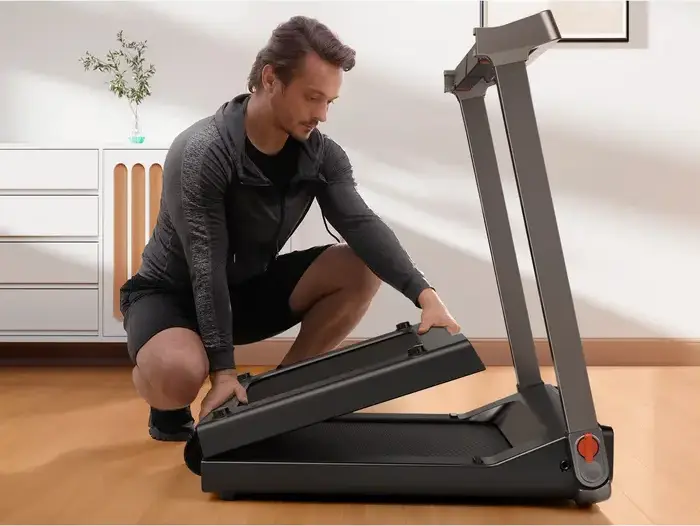 Kingsmith WalkingPad G1 Foldable Treadmill, 1-12 km/h Speed, 918W Brushless Motor, Double Shock Absorption, OLED Display, KS Fit App, Black