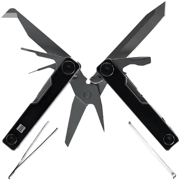 NexTool HU0140 Mini Multitool 10-in-1 Stainless Steel Folding Compact Tool with Knife, Scissors and Bottle Opener