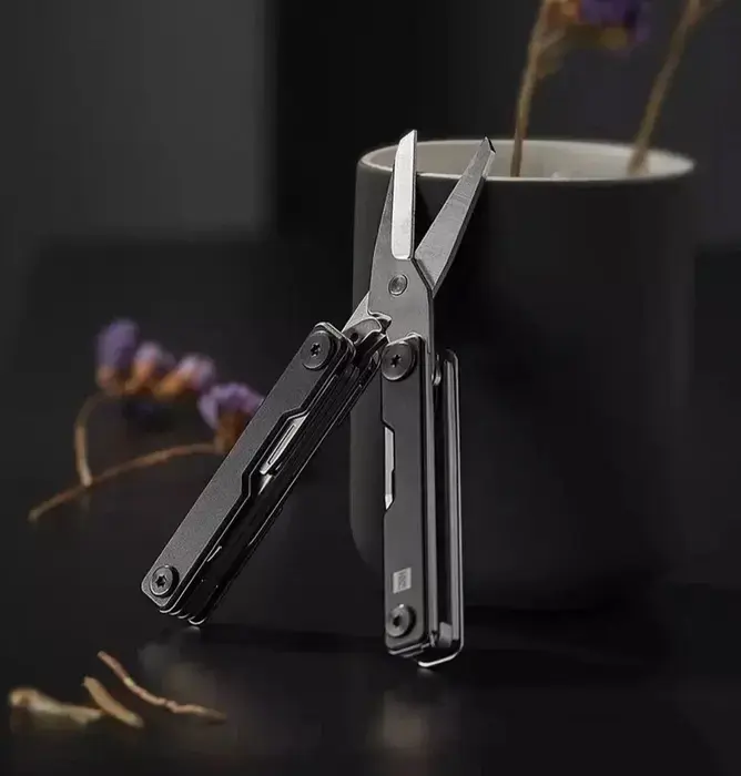 NexTool HU0140 Mini Multitool 10-in-1 Stainless Steel Folding Compact Tool with Knife, Scissors and Bottle Opener
