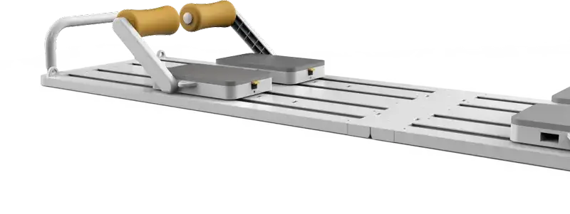 Kingsmith Crawler KS-Crawler001 Foldable Pilates Reformer Fitness Trainer, ABS Plastic, Silicone Resistance Ropes, 120kg Max Load, Silver