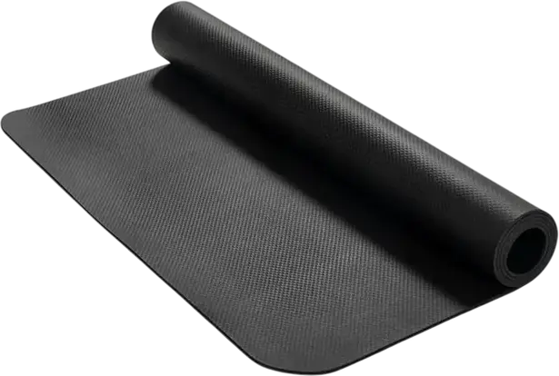 Защитный антискользящий коврик для беговой дорожки Kingsmith WalkingPad, из плотного NBR ПВХ 3 мм, шумопоглощающий и ударопрочный, черный