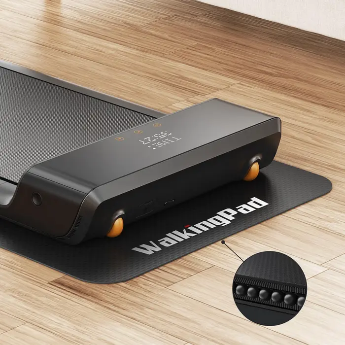 Защитный антискользящий коврик для беговой дорожки Kingsmith WalkingPad, из плотного NBR ПВХ 3 мм, шумопоглощающий и ударопрочный, черный