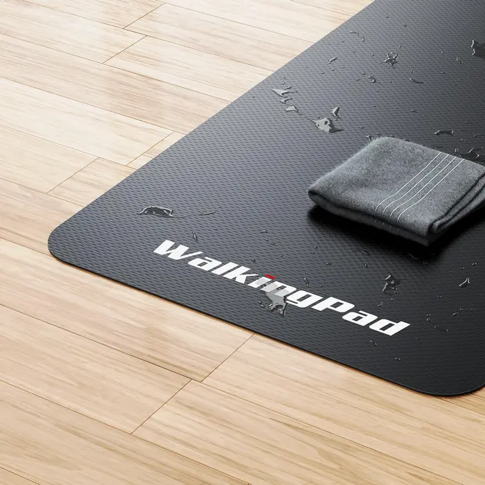 Защитный антискользящий коврик для беговой дорожки Kingsmith WalkingPad, из плотного NBR ПВХ 3 мм, шумопоглощающий и ударопрочный, черный