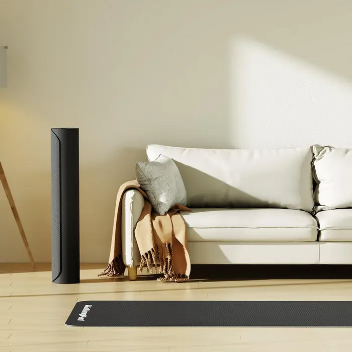 Защитный антискользящий коврик для беговой дорожки Kingsmith WalkingPad, из плотного NBR ПВХ 3 мм, шумопоглощающий и ударопрочный, черный