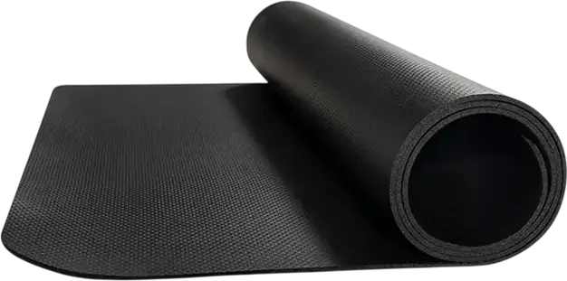 Защитный антискользящий коврик для беговой дорожки Kingsmith WalkingPad, из плотного NBR ПВХ 3 мм, шумопоглощающий и ударопрочный, черный