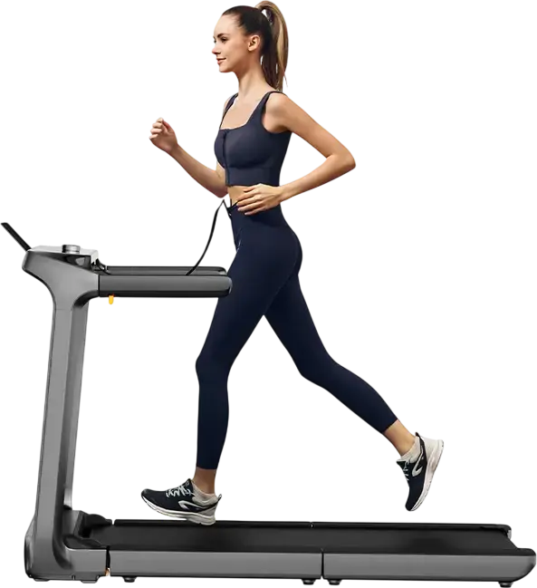 Kingsmith Walkingpad X218 Foldable Electric Treadmill, 1400W Motor, 1-18 km/h Speed, 136 kg Max Load, Vertical-Fold Tech, NFC, KS Fit App, Black/Grey