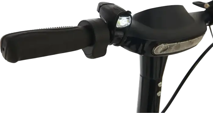 Newrban NEWMLIGHTUSBK Rechargeable USB Light for Bicycles and Scooters, 4 Lighting Modes White Red Flashing, Lithium 3.7V Battery, Silicone Mount, Black