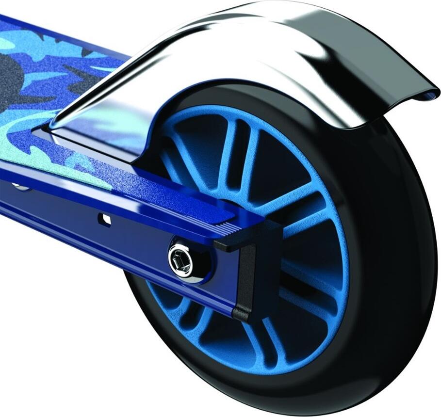 Razor A Shark Camo Foldable Aluminum Scooter for Kids 5+, Height-Adjustable Handlebars, Polyurethane Wheels, Rear Brake, Max Load 65kg