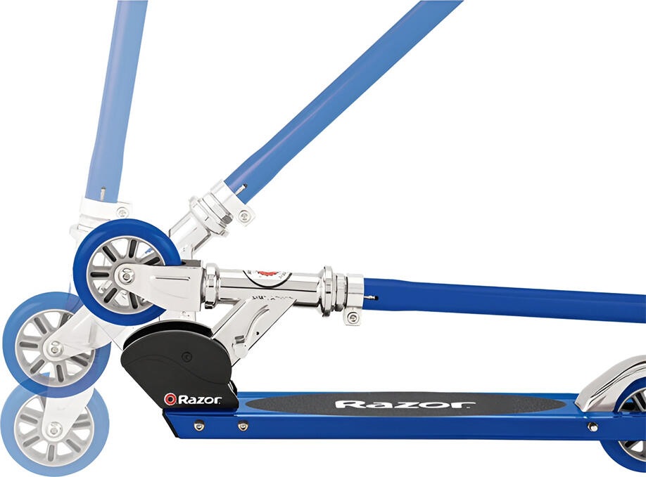 Trotineta pliabila Razor S Sport pentru copii 6+, cadru din otel T-tube, deck aluminiu, roti uretan, capacitate 100 kg, pliere rapida cu pârghie