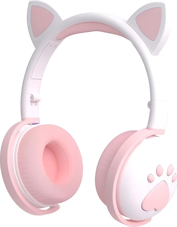 Keeka On-Ear Headphones with MIC Bluetooth BK1, White (Damaged Box)