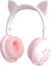 Keeka On-Ear Headphones with MIC Bluetooth BK1, White (Damaged Box)