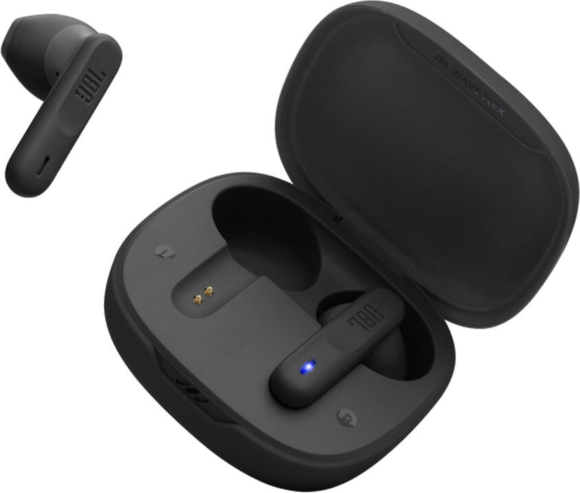 Беспроводные наушники JBL Wave Flex TWS, цвет черный, драйверы 12 мм, Deep Bass Sound, Bluetooth 5.2, защита IP54, до 32 часов работы, USB-C