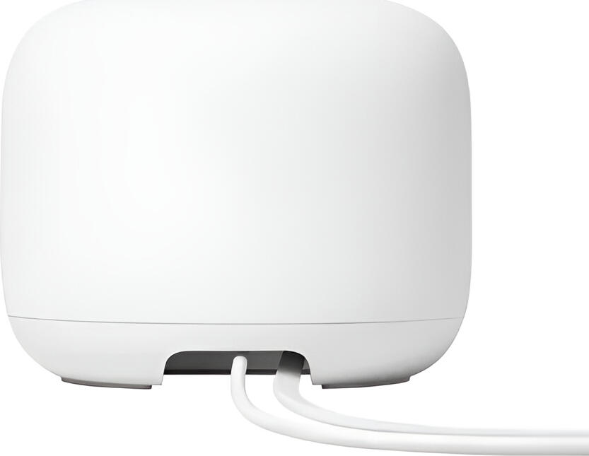 Google Nest WiFi AC2200 Dual-Band Wi-Fi 5 Mesh System, 1.4 GHz Quad-Core ARM Processor, 512 MB RAM, Supports 200 Devices, White, 106 x 68 x 106 mm
