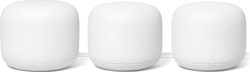 Google Nest WiFi Router and Point (3 pack) White