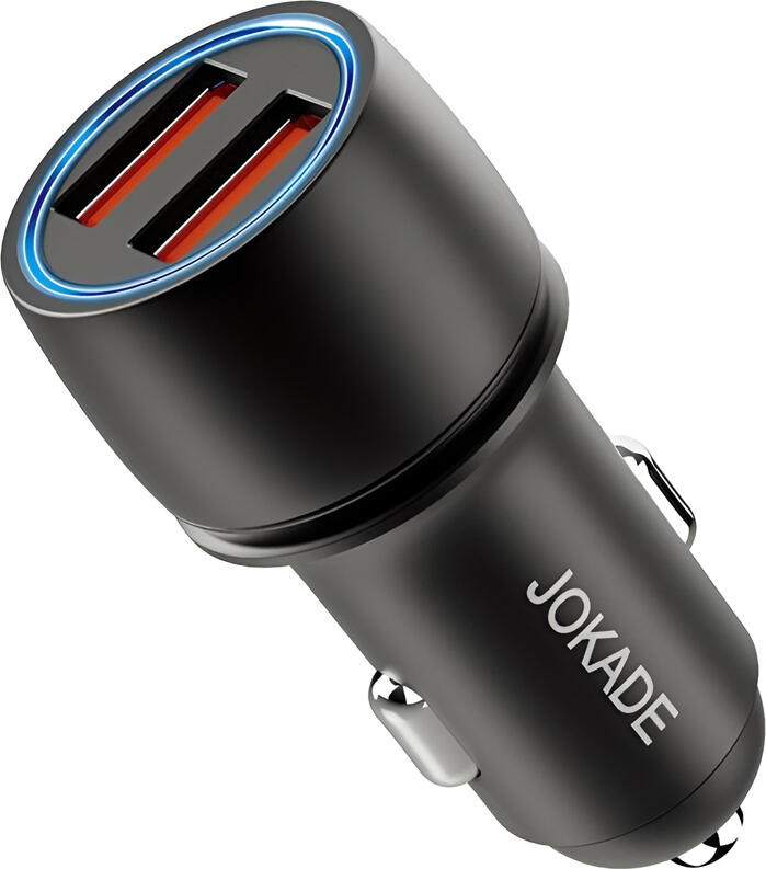 Jokade Car Charger 2*USB-A QC3.0 JH001, Black