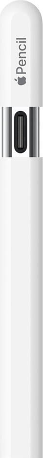 Apple Pencil (USB-C) Stylus for iPad, White Plastic, Bluetooth, USB-C Charging, Pixel-perfect Precision, Low Latency, Tilt Sensitivity, 155mm