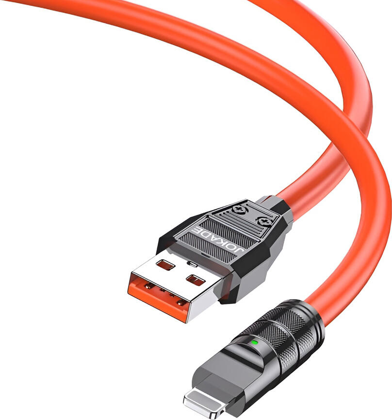 Jokade JA026 USB-A to Lightning Fast Charging Cable, 5A Max Current, Data Synchronization, Durable Flexible Insulation, 1m