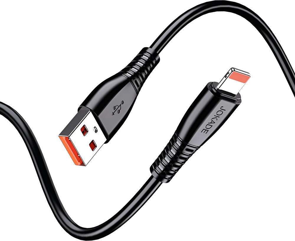 Cablu inteligent de incarcare rapida si date Jokade JA043 Seria Tianjian, USB-A la Lightning, 5A, 1m, Nucleu Cupru Pur, PVC