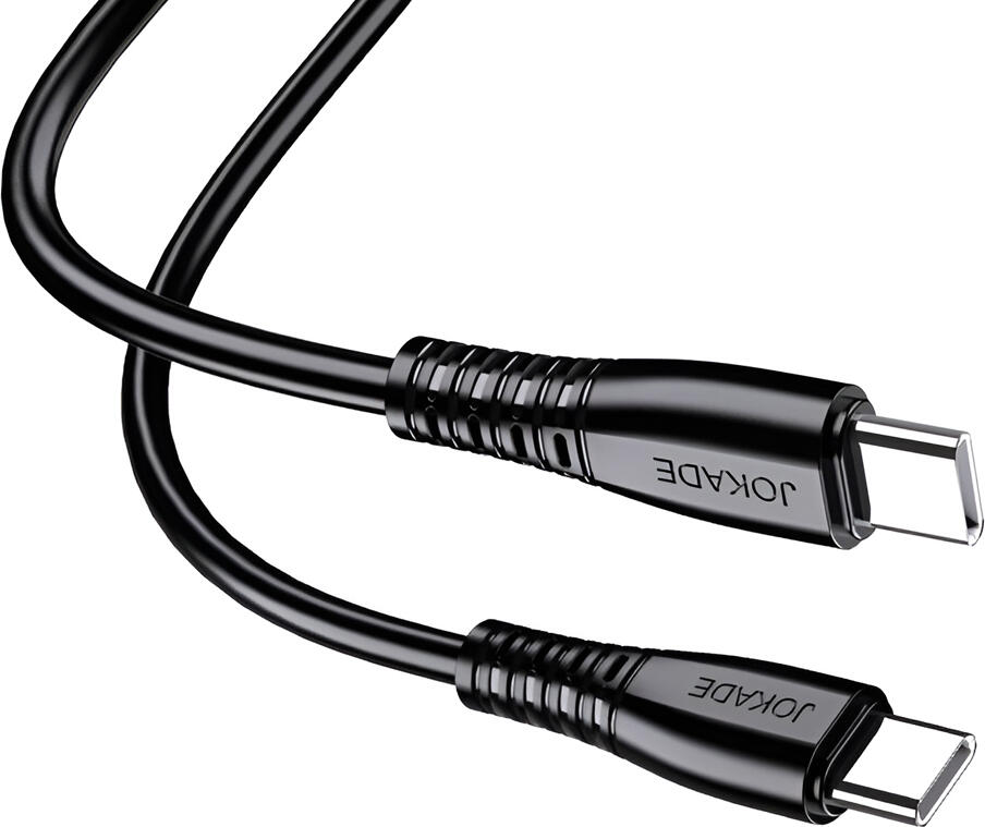 Jokade JA043 Tianjian Series USB Type-C to USB Type-C Cable, Black, 100W Power Delivery, 5A Fast Charging, Pure Copper Wire, PVC Insulation, 1m