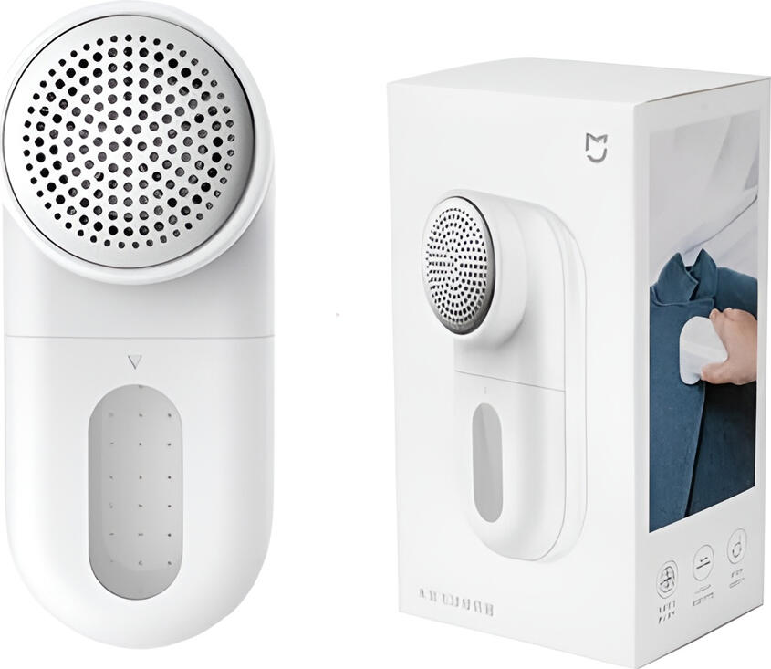Xiaomi Lint Remover, Portable Fabric Shaver with 1300mAh Battery, USB-C Charging, LED Indicator, ABS Plastic, White, for Clothing and Fabrics