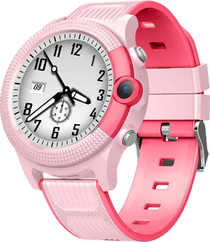 Wonlex CT04 4G Kids Smartwatch, Pink, 1.28-inch Touch Screen, ASR3603S CPU, 128MB RAM, 196MB ROM, GPS LBS Wi-Fi Positioning, IPX7 Waterproof, Video Calls, SOS