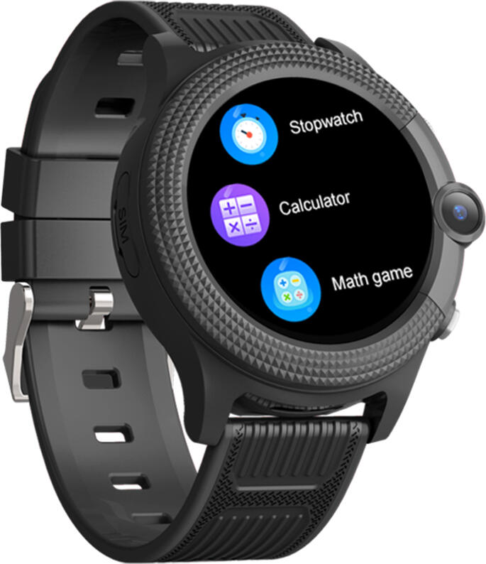 Ceas Inteligent pentru Copii Wonlex CT04 4G, Negru, Ecran Tactil 1.28 inch, CPU ASR3603S, 128MB RAM, 196MB ROM, Poziționare GPS LBS Wi-Fi, IPX7 Impermeabil, Apeluri Video, SOS