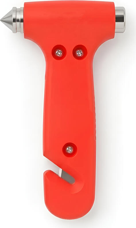 NO Brand Car Emergency Safety Escape Hammer and Seatbelt Cutter 2 in 1, Red