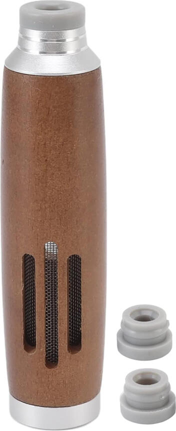 NO Brand Small Car Ashtray, Portable Aluminum Alloy, Brown