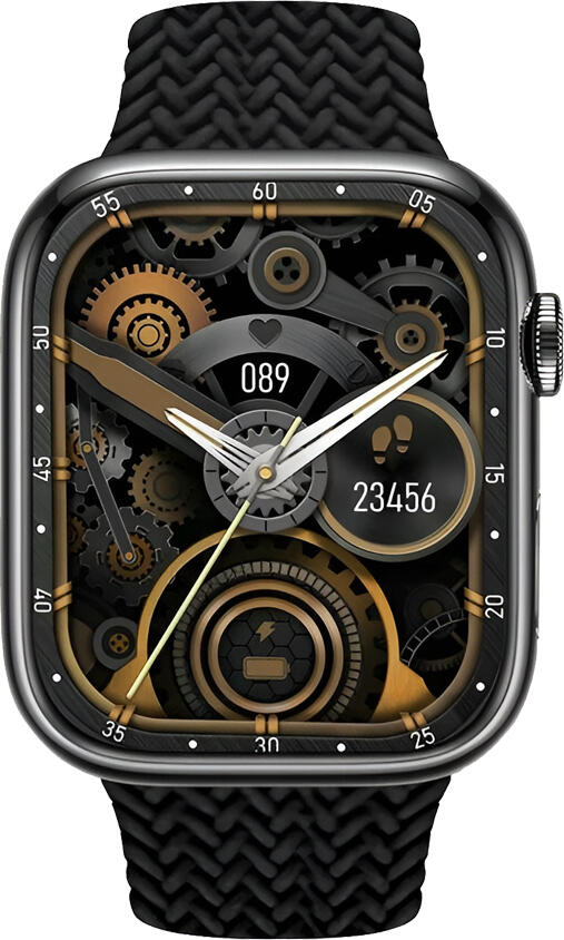 Charome Smart Watch HD Call T9 Amoled, Black