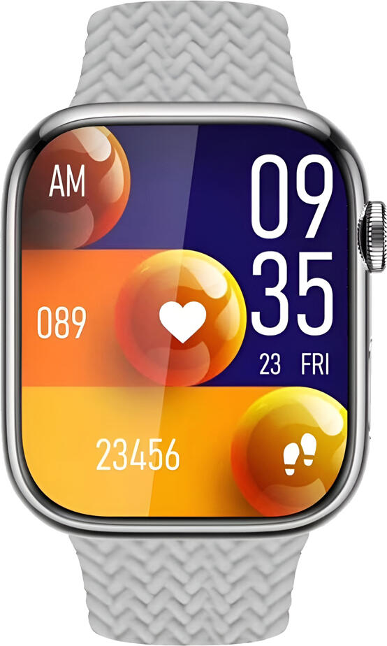 Charome Smart Watch HD Call T9 Amoled, Silver