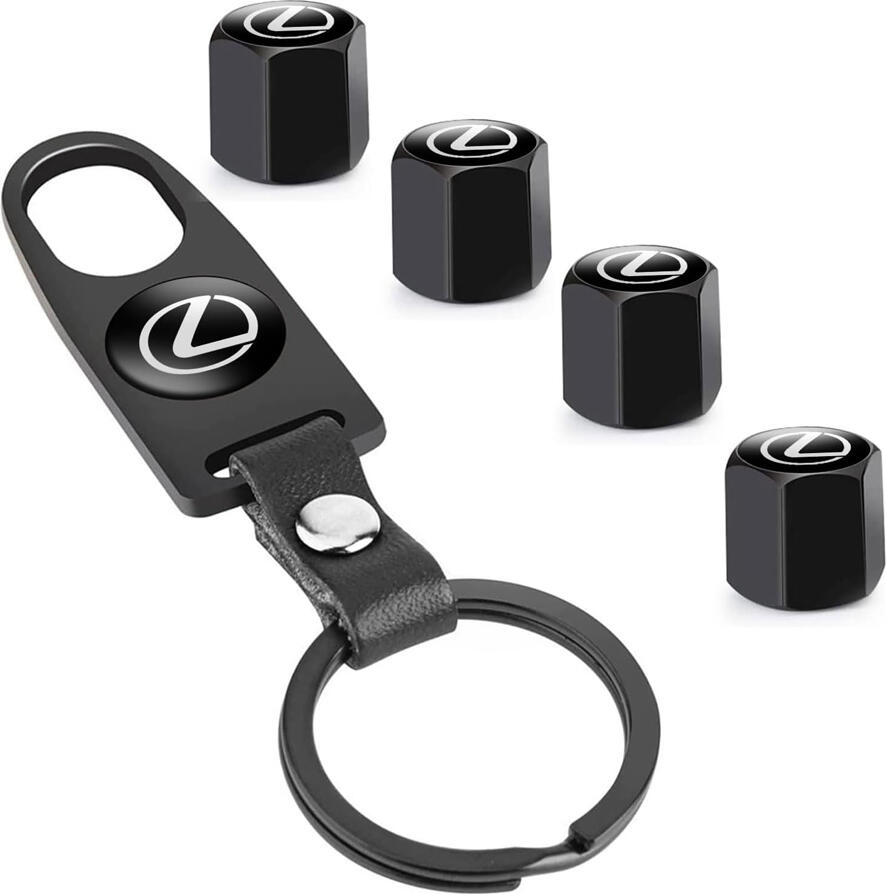 NO Brand Tyre Valve Caps with a Keychain L