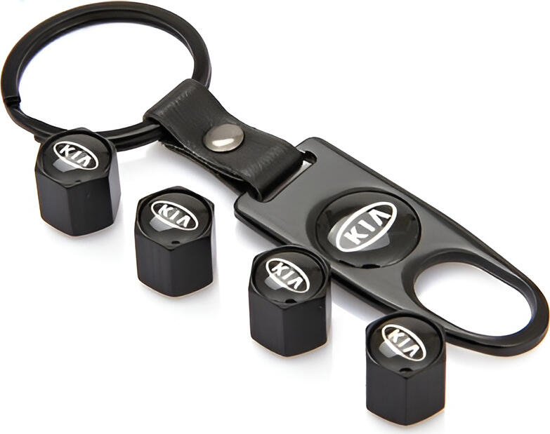 NO Brand Tyre Valve Caps with a Keychain K