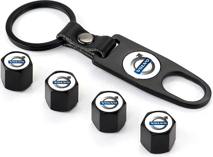 NO Brand Tyre Valve Caps with a Keychain VO