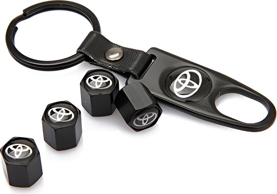 NO Brand Tyre Valve Caps with a Keychain T