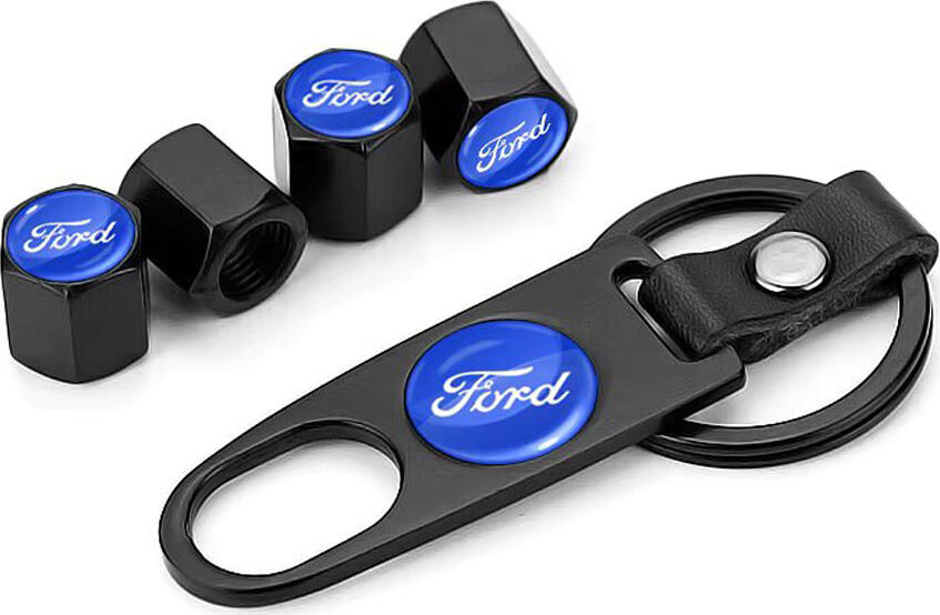 NO Brand Tyre Valve Caps with a Keychain F