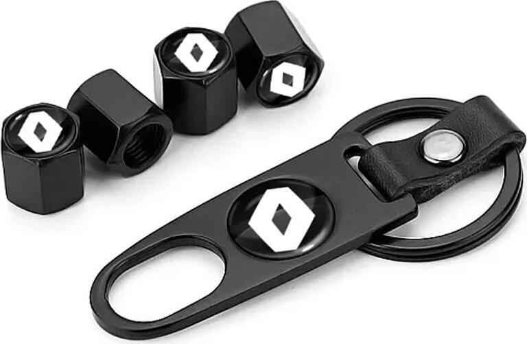 NO Brand Tyre Valve Caps with a Keychain R