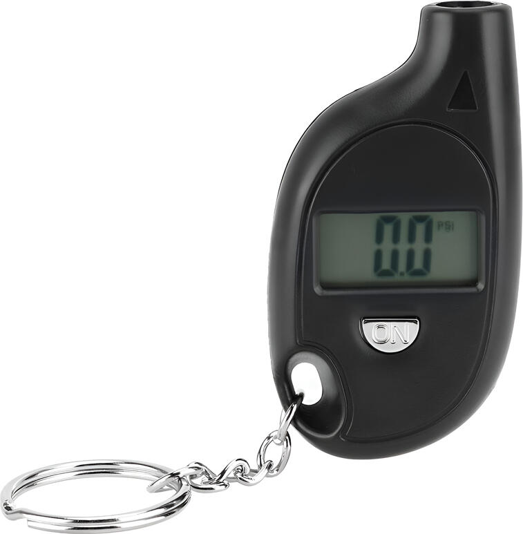 Digital LCD Tire Pressure Gauge, ABS Plastic, PSI BAR KPA kg/cm2 Measurement Units, Real-time Instant Response, with Keychain Attachment