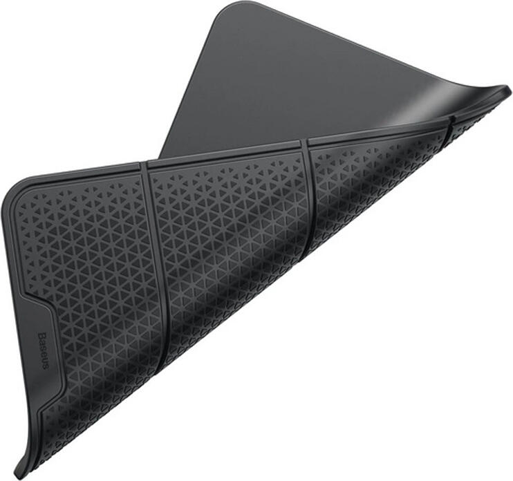 Suport Pliabil Antiderapant Baseus SUWNT-01, Pad din Gel de Silicon PU pentru Bord Auto, Stand cu Unghi Reglabil, Lavabil, 122x205mm, Negru