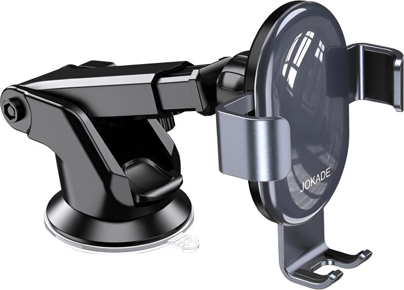 Jokade JE037 Jinya Series Car Phone Holder, Gravity Automatic Fixation, Telescopic Arm, 360 Degree Rotation, Suction Cup for Windshield and Dashboard, ABS PS