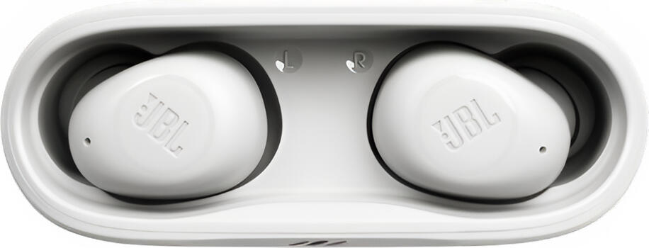 Беспроводные TWS-наушники JBL Wave Buds, цвет белый, динамический драйвер 8 мм, Bluetooth 5.2, защита IP54, общее время работы до 32 часов, зарядка USB-C