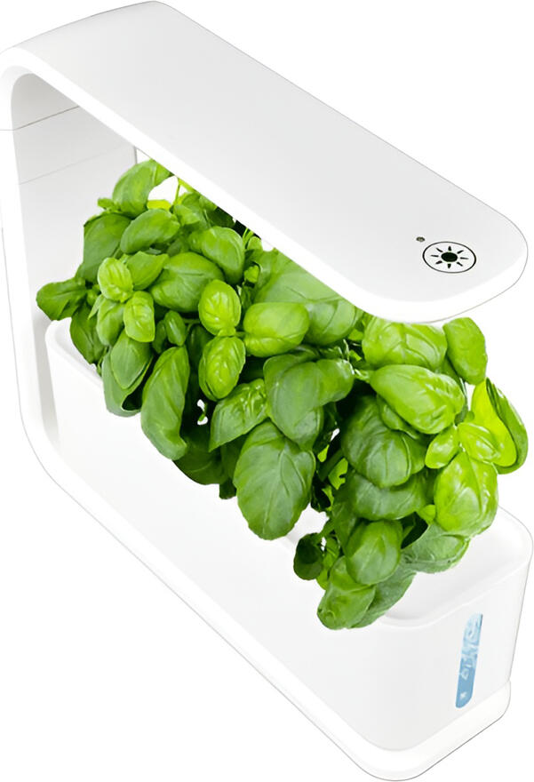 Green Grow Hydroponics Growing System, 3 Pods Soil-less Indoor Garden with LED Photosynthesis Light, ABS White, 15W, for Herbs and Lettuce