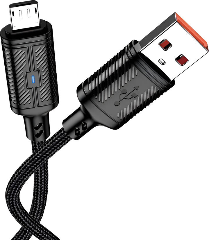 Jokade Cable USB to Micro-USB 3A 1.2m Intelligent Power-off JA049, Black