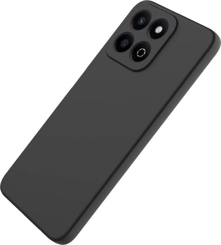 WOO Smart Case for Honor 200, Protective Back and Flip Cover, Black Liquid Silicone TPU and Nylon Material, Shockproof Slim Fit
