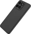 WOO Smart Case for Honor 200, Protective Back and Flip Cover, Black Liquid Silicone TPU and Nylon Material, Shockproof Slim Fit