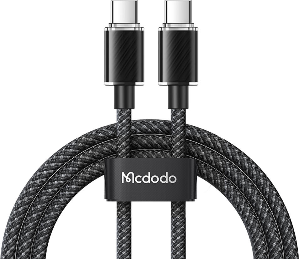 Mcdodo Cable Dichromatic Series Type-C to Type-C 5A 100W 1.2m, Black