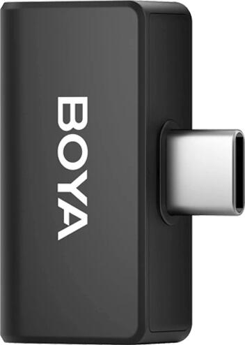 Boya Omic-D-B Dual-Channel Wireless Microphone System for iOS Lightning, 2.4GHz, 48kHz/24-bit, Omnidirectional with Noise Cancellation and Charging Case