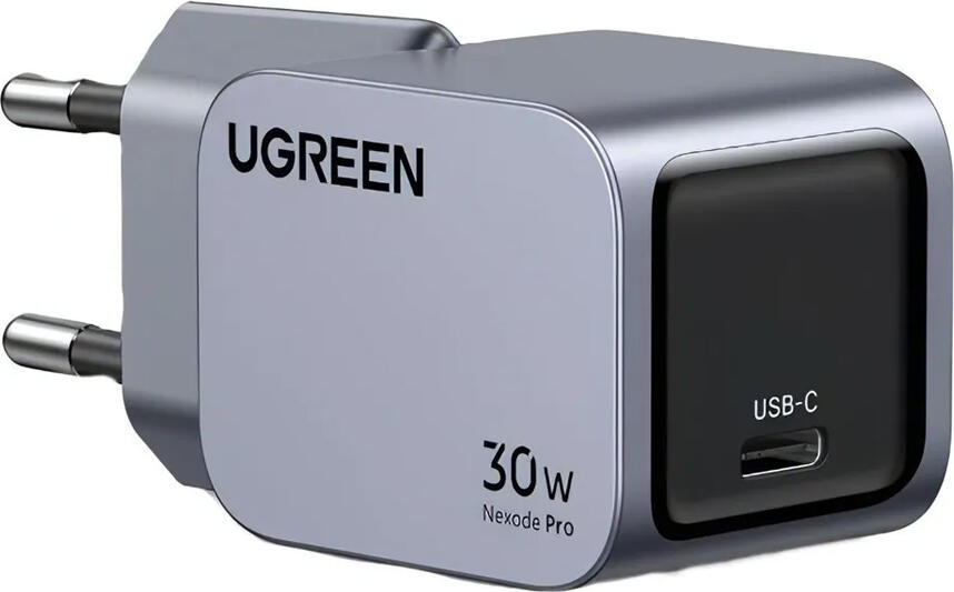 UGREEN Nexode Pro GaN Charger, 30W USB-C Fast Charger, 1 Port, Space Grey, PD 3.0 PPS QC 4.0 SCP AFC, Samsung Super Fast Charging 2.0, Thermal Guard, X703