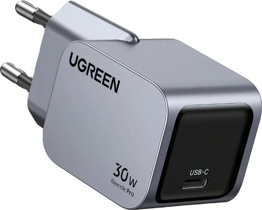 UGREEN Nexode Pro GaN Charger, 30W USB-C Fast Charger, 1 Port, Space Grey, PD 3.0 PPS QC 4.0 SCP AFC, Samsung Super Fast Charging 2.0, Thermal Guard, X703