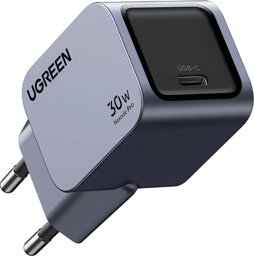 UGREEN Nexode Pro GaN Charger, 30W USB-C Fast Charger, 1 Port, Space Grey, PD 3.0 PPS QC 4.0 SCP AFC, Samsung Super Fast Charging 2.0, Thermal Guard, X703